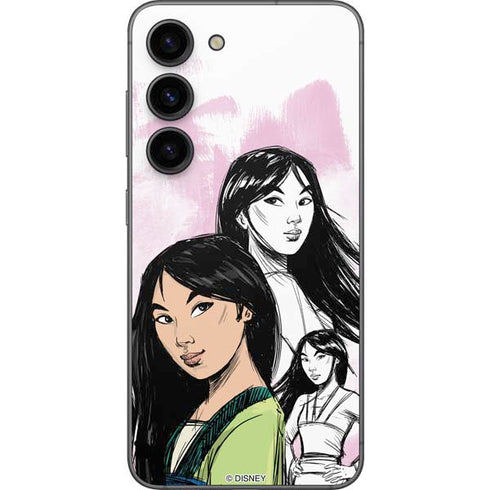 Disney Princess Mulan Sketch Galaxy S23 Skin