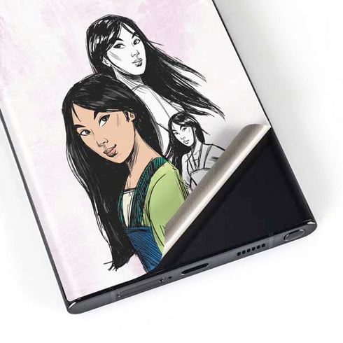 Disney Princess Mulan Sketch Galaxy S23 Ultra Skin