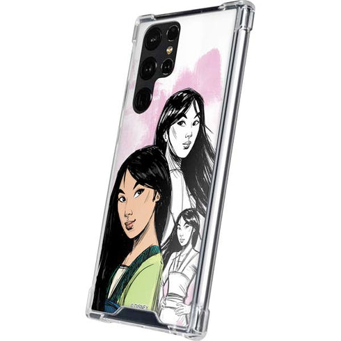 Disney Princess Mulan Sketch Galaxy S24 Ultra Clear Case