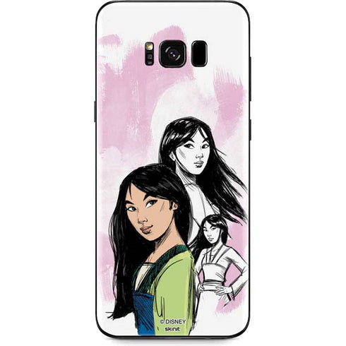 Disney Princess Mulan Sketch Galaxy S8 Plus Skin