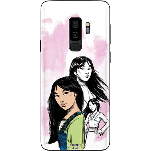 Disney Princess Mulan Sketch Galaxy S9 Plus Skin