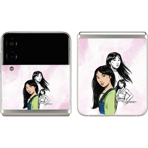 Disney Princess Mulan Sketch Galaxy Z Flip3 5G Skin