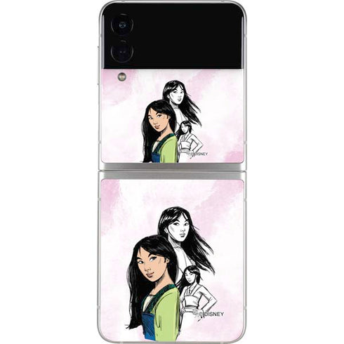 Disney Princess Mulan Sketch Galaxy Z Flip3 5G Skin