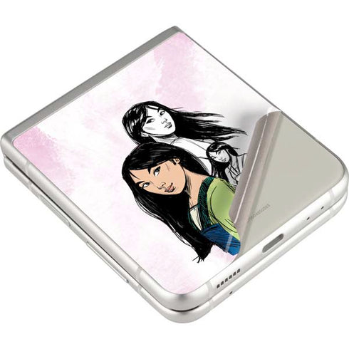 Disney Princess Mulan Sketch Galaxy Z Flip3 5G Skin