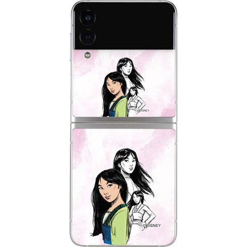 Disney Princess Mulan Sketch Galaxy Z Flip4 5G Skin