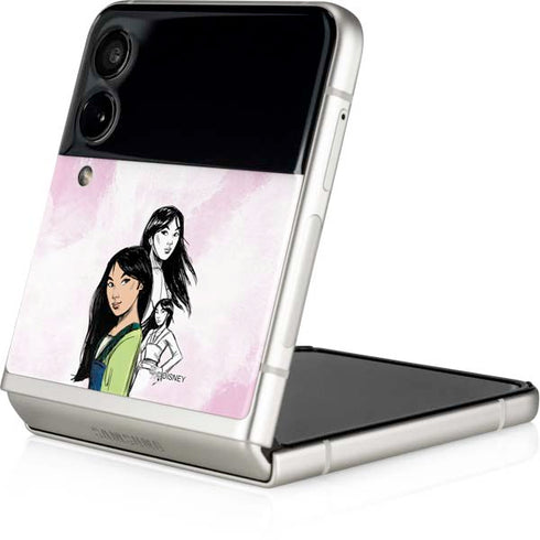 Disney Princess Mulan Sketch Galaxy Z Flip4 5G Skin
