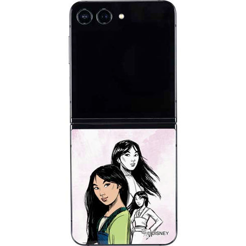 Disney Princess Mulan Sketch Galaxy Z Flip5 5G Skin