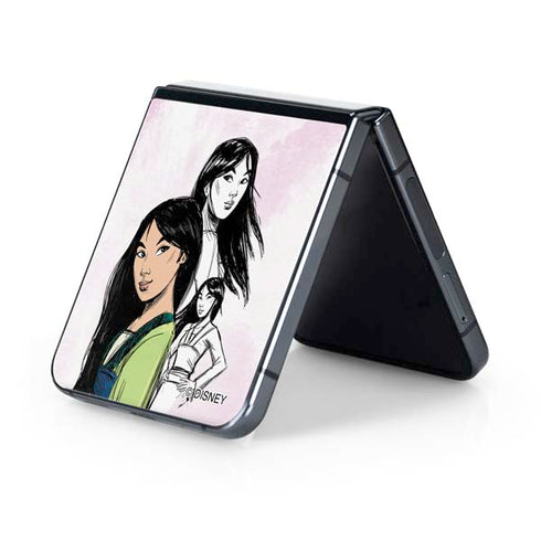 Disney Princess Mulan Sketch Galaxy Z Flip5 5G Skin