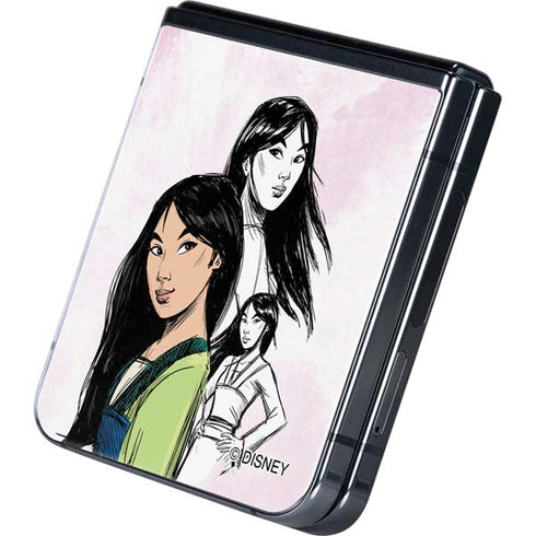 Disney Princess Mulan Sketch Galaxy Z Flip5 5G Skin