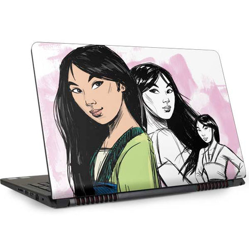 Disney Princess Mulan Sketch Dell Inspiron Skin