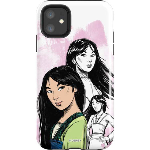 Disney Princess Mulan Sketch iPhone 11 Impact Case