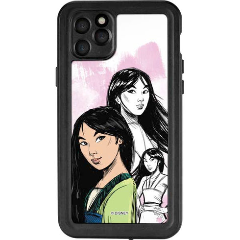 Disney Princess Mulan Sketch iPhone 11 Pro Max Waterproof Case