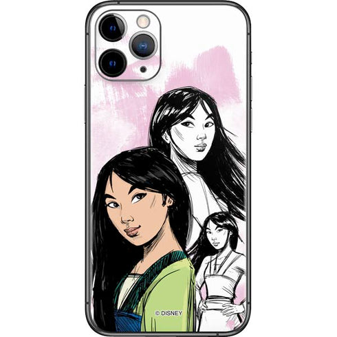 Disney Princess Mulan Sketch iPhone 11 Pro Skin