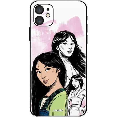 Disney Princess Mulan Sketch iPhone 11 Skin