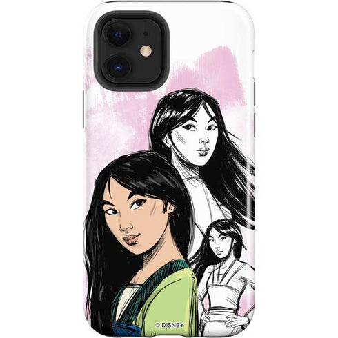 Disney Princess Mulan Sketch iPhone 12 Impact Case