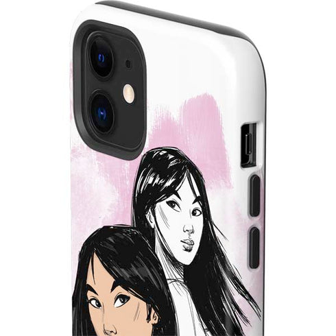 Disney Princess Mulan Sketch iPhone 12 Impact Case