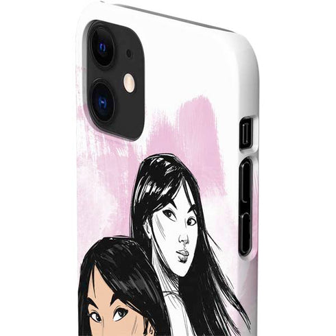 Disney Princess Mulan Sketch iPhone 12 Mini Lite Case