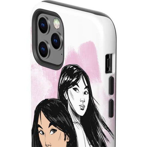 Disney Princess Mulan Sketch iPhone 12 Pro Impact Case