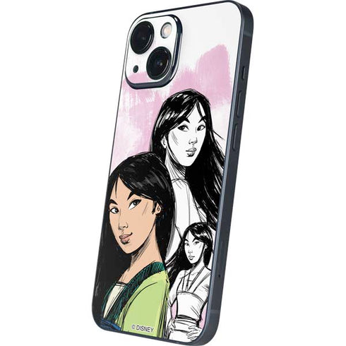 Disney Princess Mulan Sketch iPhone 13 Mini Skin