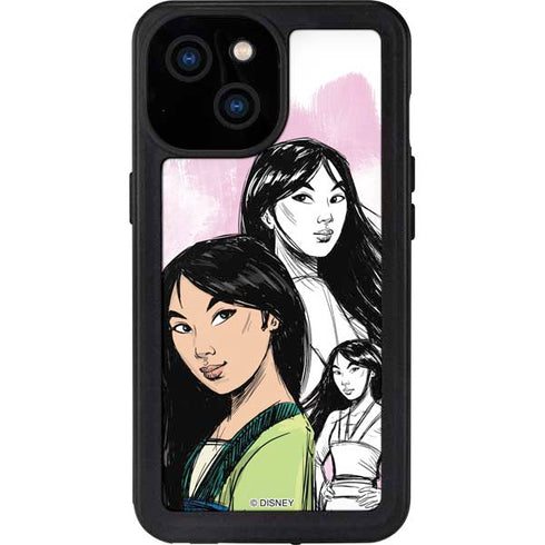 Disney Princess Mulan Sketch iPhone 13 Mini Waterproof Case