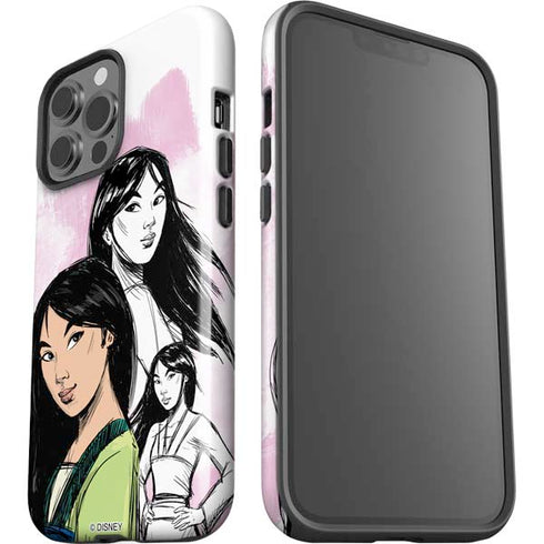 Disney Princess Mulan Sketch iPhone 13 Pro Max Impact Case