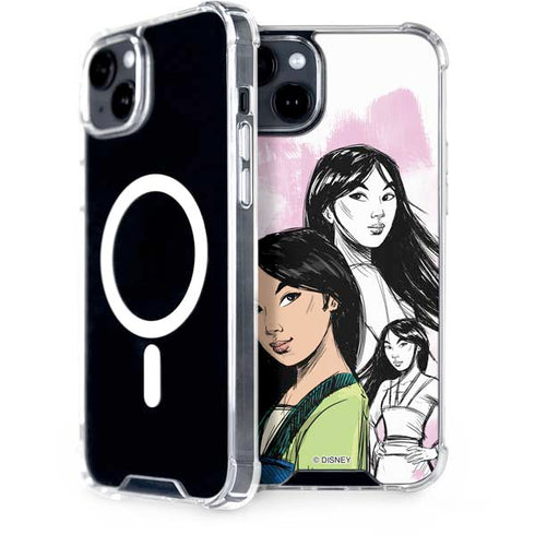 Disney Princess Mulan Sketch iPhone 15 Plus MagSafe Case
