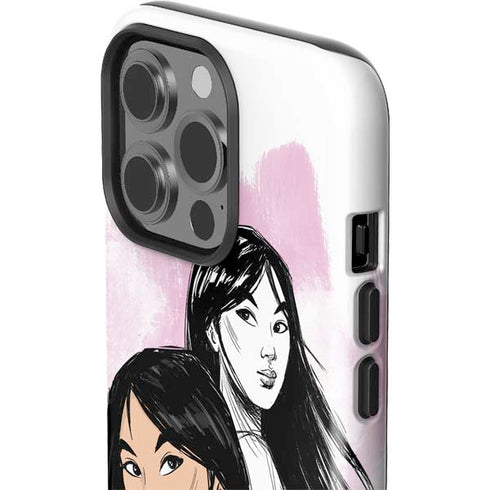 Disney Princess Mulan Sketch iPhone 14 Pro Impact Case