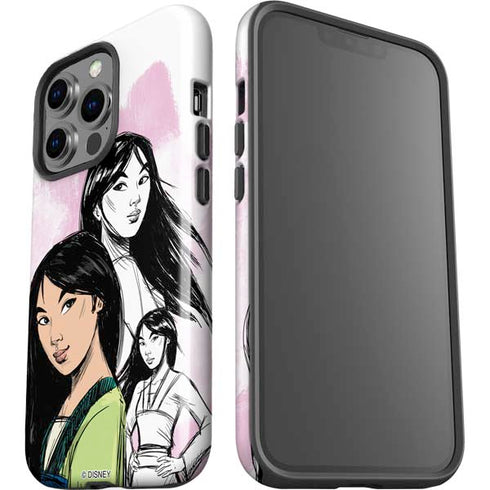 Disney Princess Mulan Sketch iPhone 15 Pro Impact Case