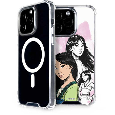 Disney Princess Mulan Sketch iPhone 14 Pro MagSafe Case