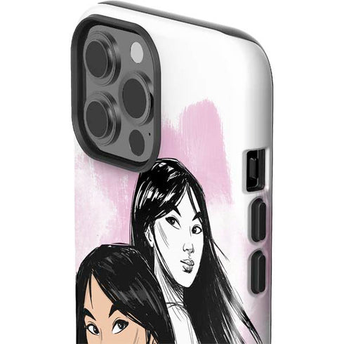 Disney Princess Mulan Sketch iPhone 15 Pro Max Impact Case