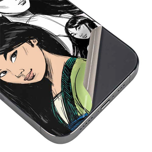 Disney Princess Mulan Sketch iPhone 15 Pro Skin