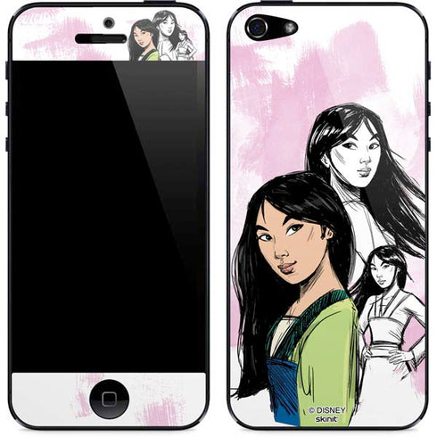 Disney Princess Mulan Sketch iPhone 5/5s/5SE Skin