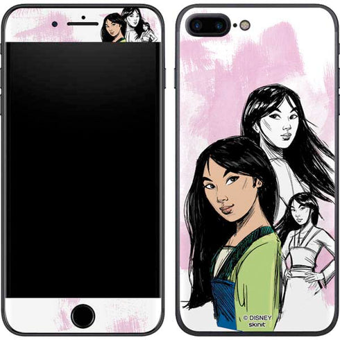 Disney Princess Mulan Sketch iPhone 7 Plus Skin