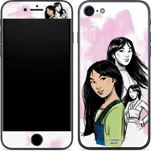Disney Princess Mulan Sketch iPhone 8 Skin