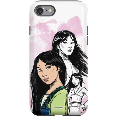 Disney Princess Mulan Sketch iPhone SE (2nd & 3rd Gen) Pro Case