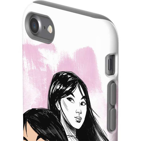 Disney Princess Mulan Sketch iPhone SE (2nd & 3rd Gen) Pro Case