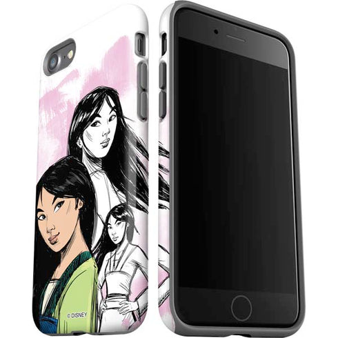Disney Princess Mulan Sketch iPhone SE (2nd & 3rd Gen) Pro Case