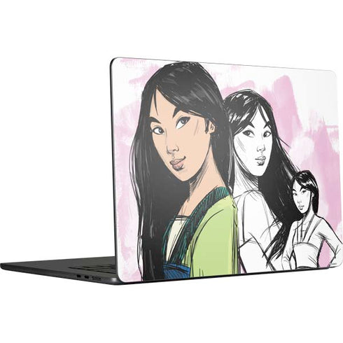 Disney Princess Mulan Sketch MacBook Air 15 in (2023) Skin