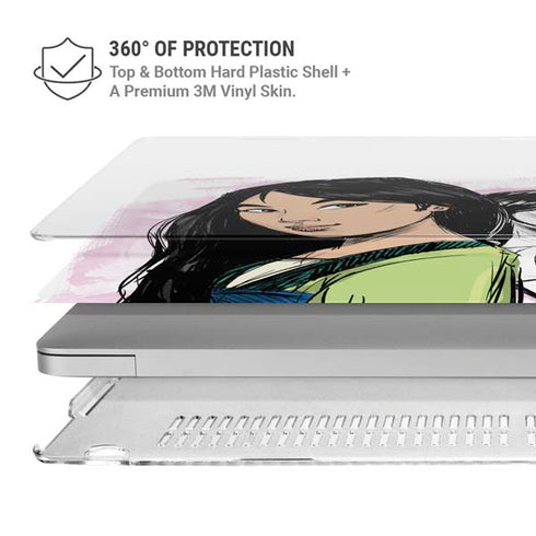 Disney Princess Mulan Sketch MacBook Air 15in (2023-2025) Case plus Skin