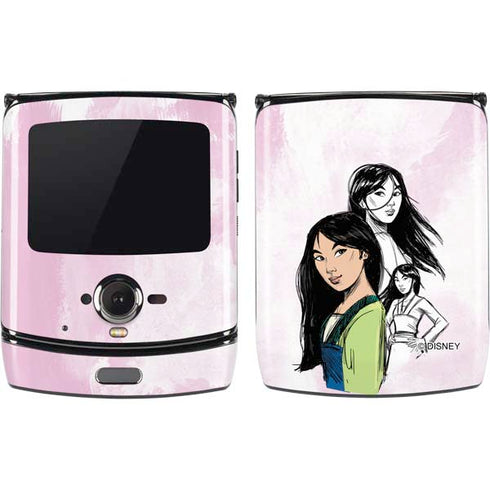 Disney Princess Mulan Sketch Motorola RAZR Skin