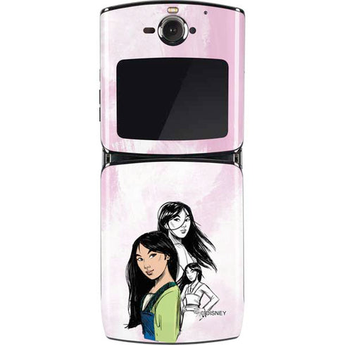 Disney Princess Mulan Sketch Motorola RAZR Skin