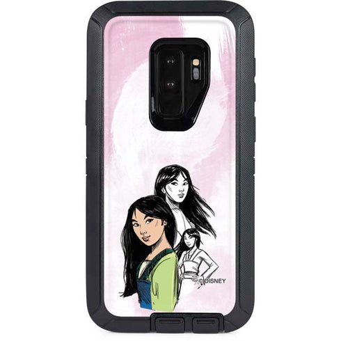 Disney Princess Mulan Sketch Otterbox Defender Galaxy Skin