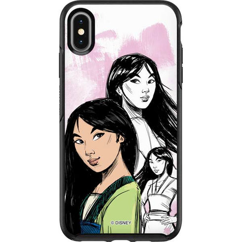 Disney Princess Mulan Sketch Otterbox Symmetry iPhone Skin