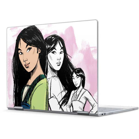 Disney Princess Mulan Sketch Pixelbook Skin