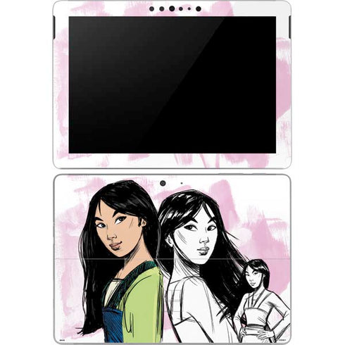 Disney Princess Mulan Sketch Surface Go Skin