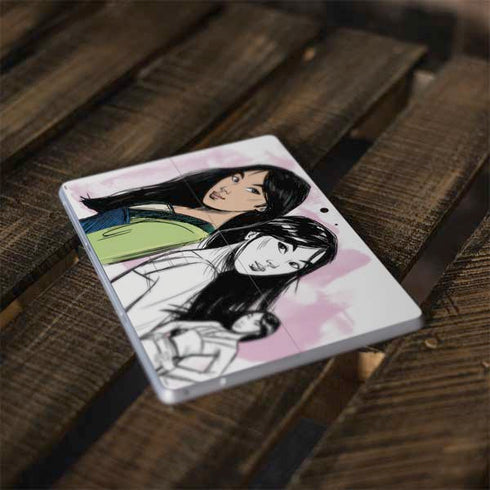Disney Princess Mulan Sketch Surface Go Skin