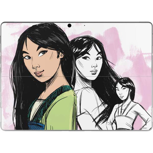 Disney Princess Mulan Sketch Surface Pro 9 Skin