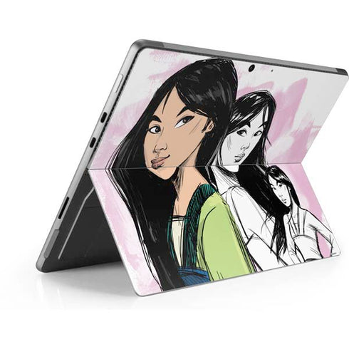 Disney Princess Mulan Sketch Surface Pro 9 Skin