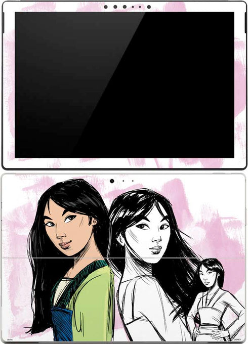 Disney Princess Mulan Sketch Surface Pro (2017) Skin
