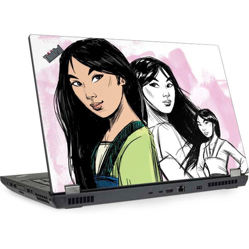 Disney Princess Mulan Sketch Lenovo ThinkPad Skin